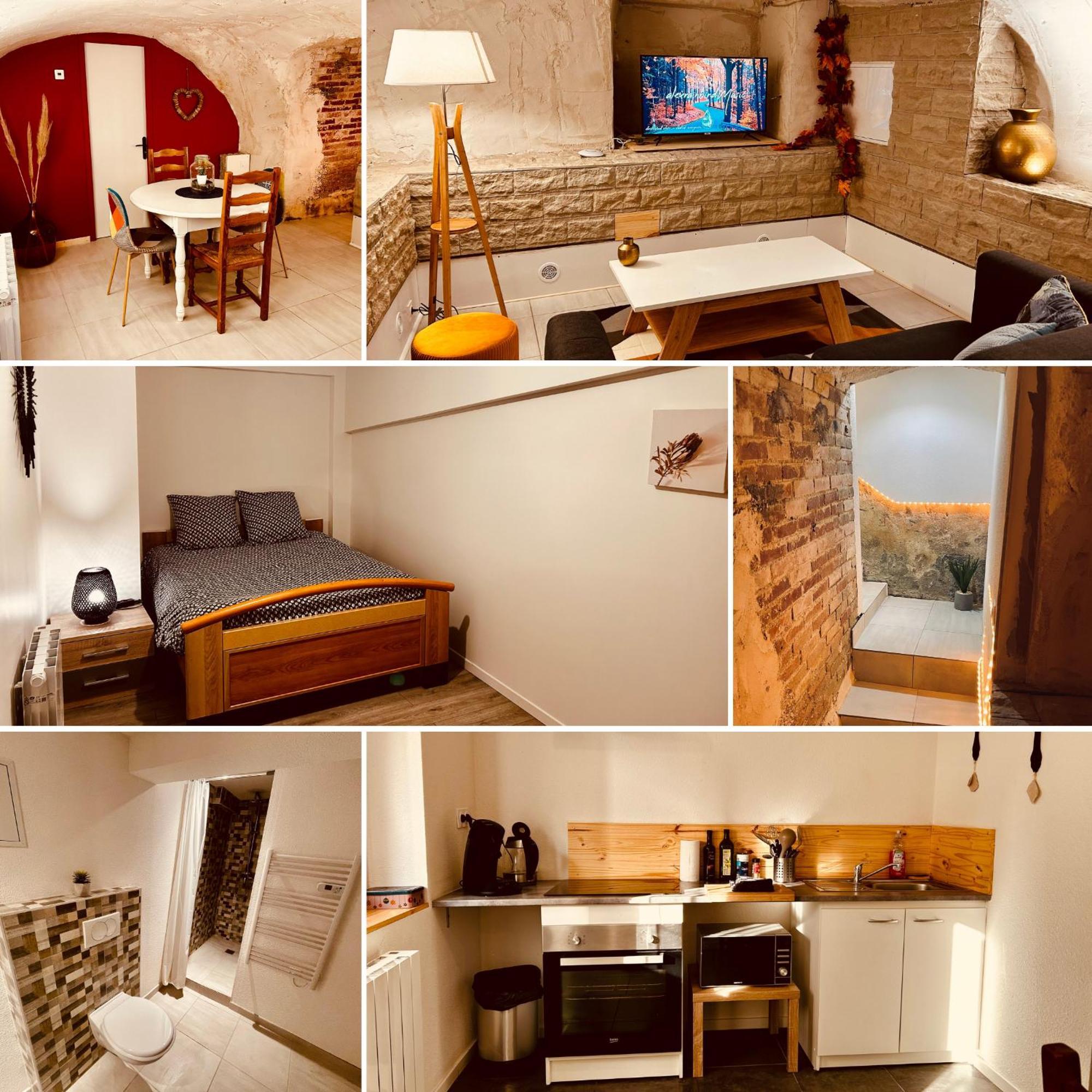 La Cave Aux Lumieres - Proche Centre-Ville - 2 Chambres - Wifi Renaison Eksteriør bilde